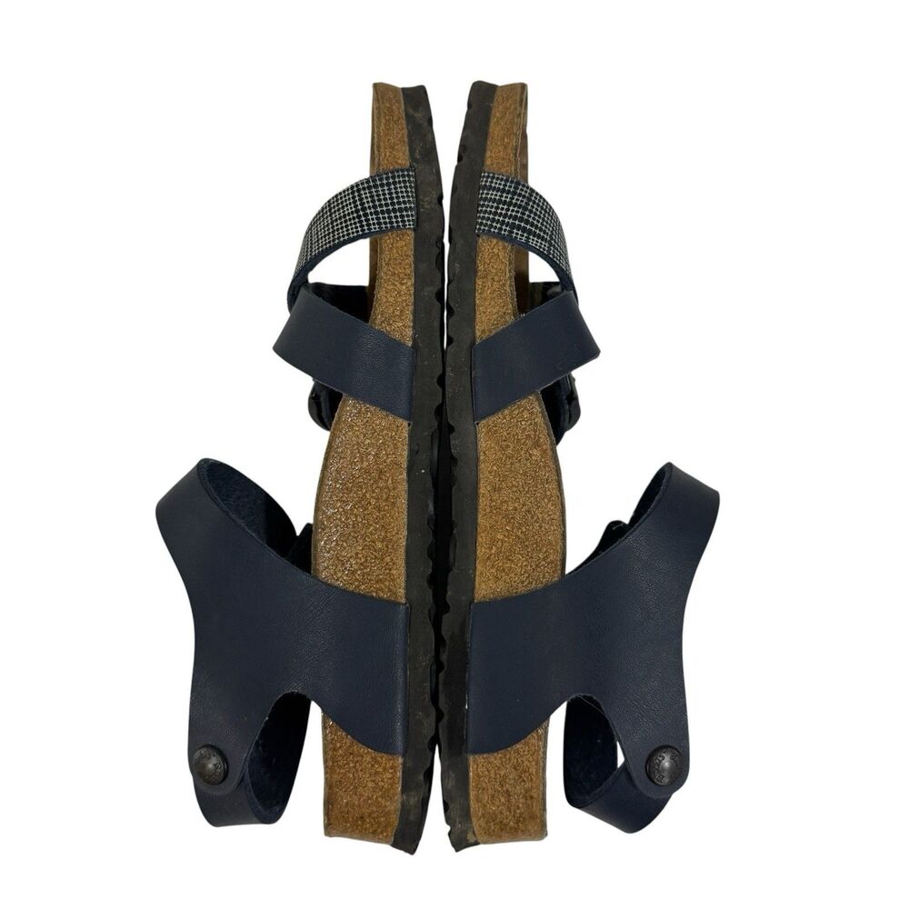 Birkenstock Birki's Lillie 39 8/8.5 NARROW Criss Cross Blue Sandal Women READ - Picture 12 of 15